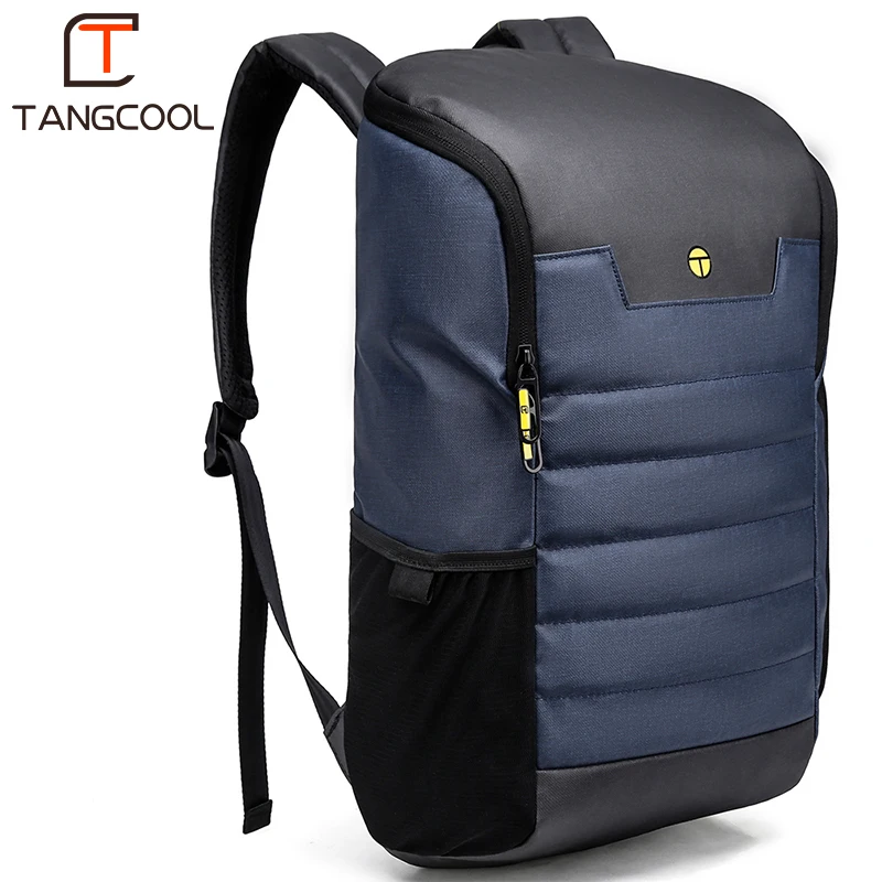 

2019 rich pocket PU large capacity custom travelling waterproof back pack bag leather laptop school backpack, Gray/blue
