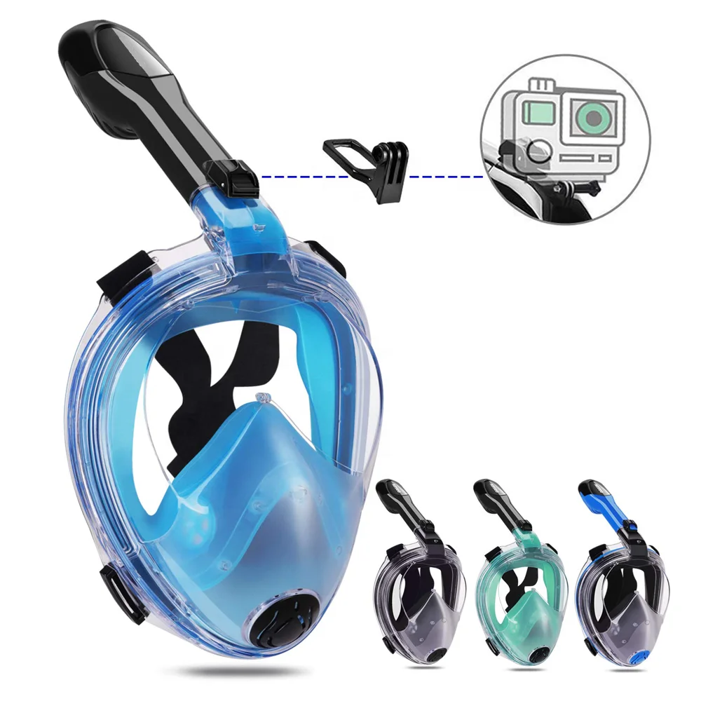 

China Wholesale Full Face Free Breath Diving Equipment Scuba Wave Snorkel Set Mask Gear Strap, Customized