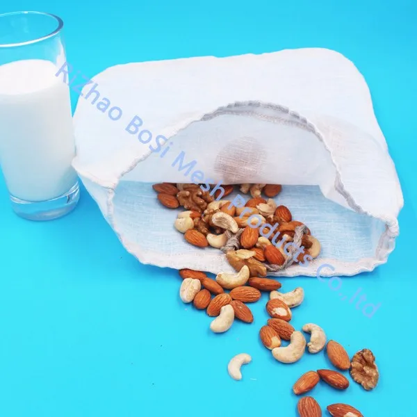 Pure Hemp Fabric Nut Milk Bag With Drawstring Buy Nut Milk Bag,Hemp