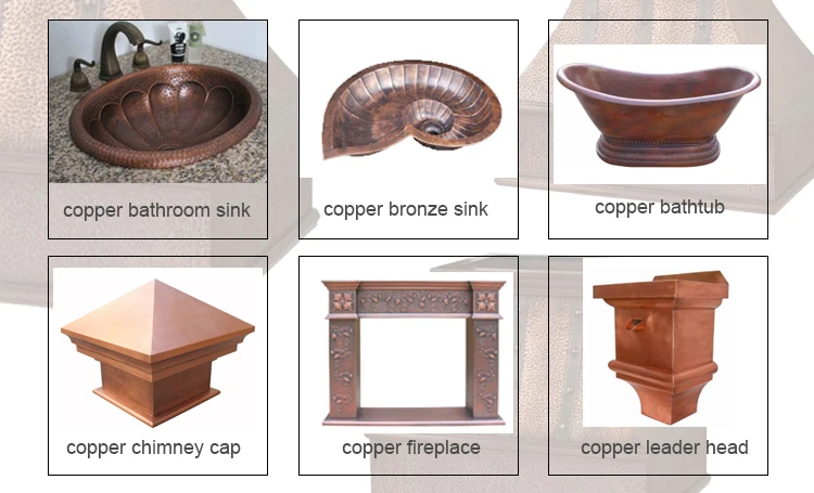 Wall Mounted Copper Kitchen Range Hood Cooker Hoods With Smooth
