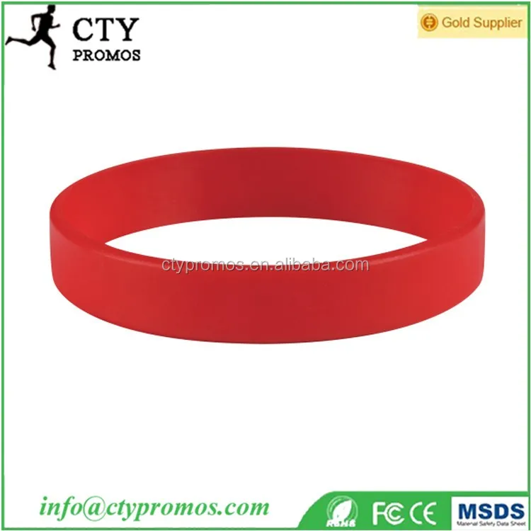Cheap Promotional Embossed Debossed Silicone Rubber Bracelet Wristband