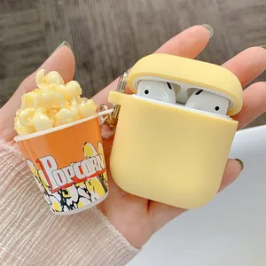 Cute Popcorn Style Silicone Case AirPods