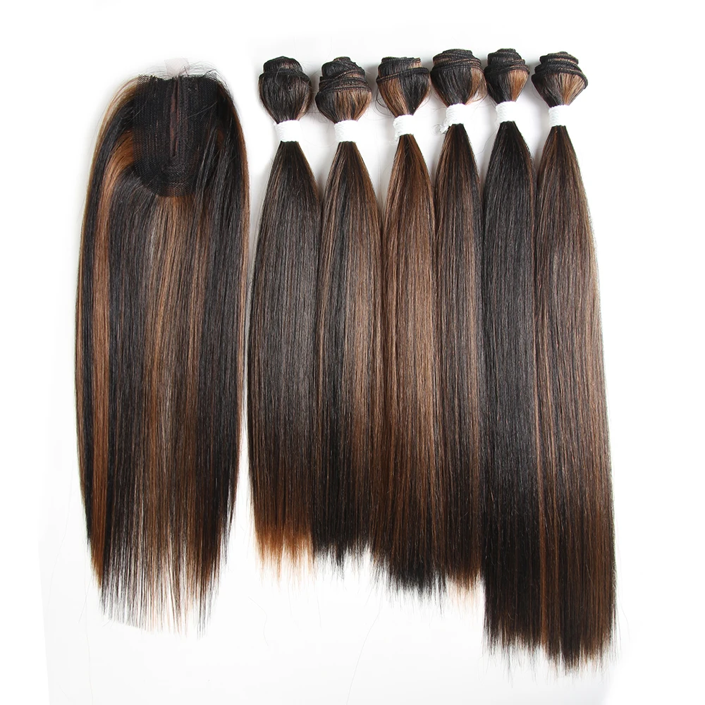 

x- tress new ombre color high temperature fibre synthetic hair weave hair extension for women