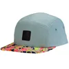 OEM Custom Five Panel Flat Bill Cap Snapback Hat