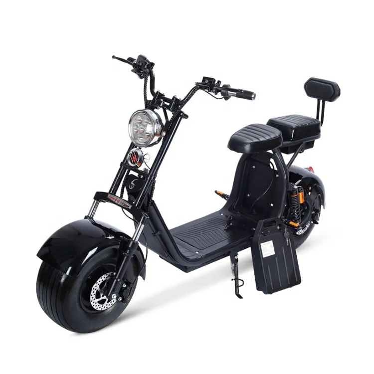 

Fashion Long Range Fat Wheel Citycoco 1000W 2 Wheel Electric Scooter, N/a