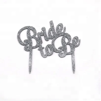 

acrylic bride to be engagement cake topper