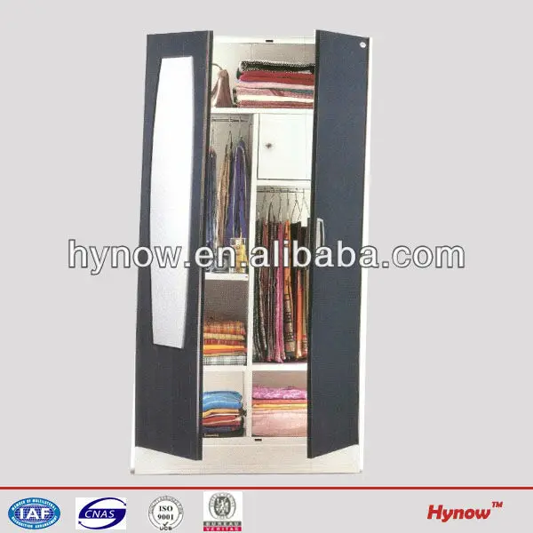 2013 New Design Double Doors Bedroom Indian Metal Wardrobe Locker