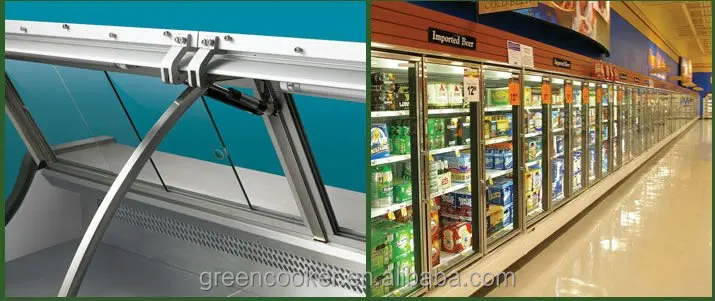 Minuman ringan terbuka display freezer / kulkas dengan 