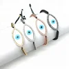4mm siver, black, gold, rose gold beads link evil eyes glass beads bracelet finding jewelry beaded bracelets