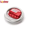 Adjustable and universal steel cable lockout dia. 4mm or 6mm length 2m