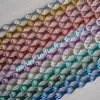 pretty assorted colors double hook aluminum link chain