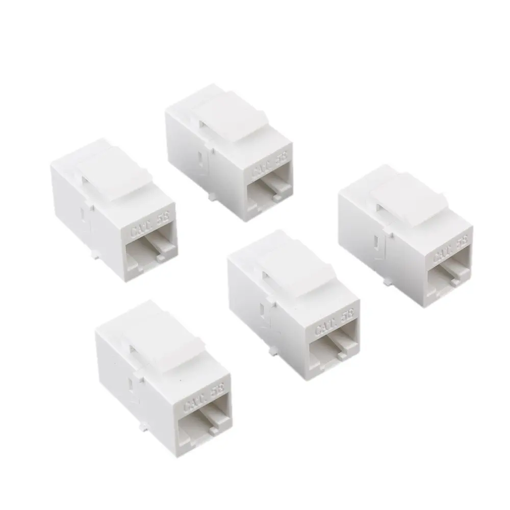 Get Quotations · 5pcs Female to Female Cat5 RJ45 UTP Keystone Wall Jack  Plug Coupler 8p8c Adapter