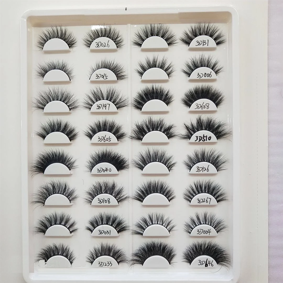 

lshes eyelashes soft 3d mink fake eyelash, Black