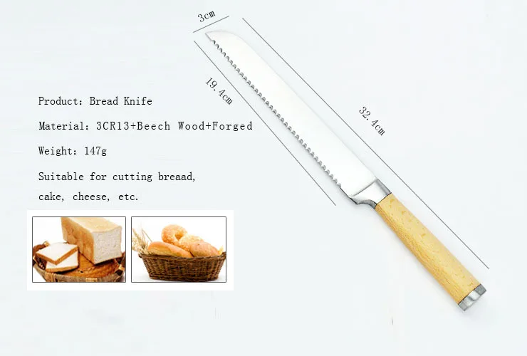 juego de cuchillos DAKOO Kitchen Knives KS46306A, imagen 6