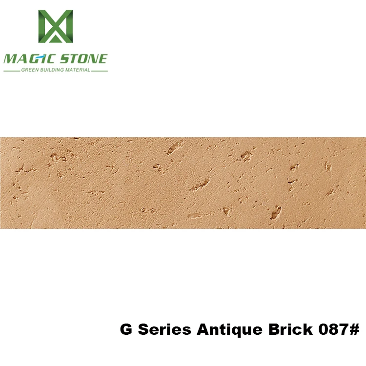 Stone tile wall cladding facing brick warehouse orange G series bendable brick