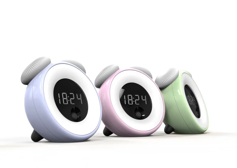 Cute Kids Smart Alarm Clock Intelligent Human Body Induction Control