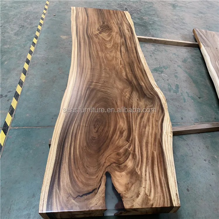 
Walnut High End Special Design dinner clear water blue River Epoxy Resin Table 
