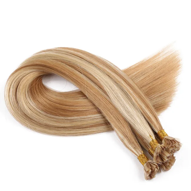 

Remy Human Hair Extensions Capsule Keratin flat tip hair extension 40g 50g 60g 70g 100S/Pack, N/a