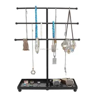 

3 Tier Tabletop Jewelry Collection Rack Stand Earrings Bangle Bracelet Necklace Jewellery Display Rack