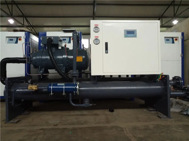 120TR Screw Water Cooled Chiller Cooling Tower System Energy Efficient