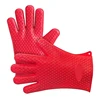 Top Quality FDA LFGB glove Standard Silicone Double oven mit for Kitchen Baking Cooking