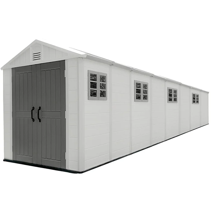 

Eight - room big size outdoor HDPE Plastic storage garden shed