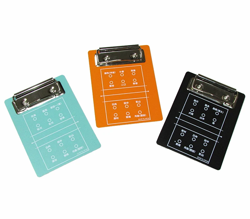 
High quality custom logo colorful Plastic PP a4 marble black clipboard with top clip  (60790554144)