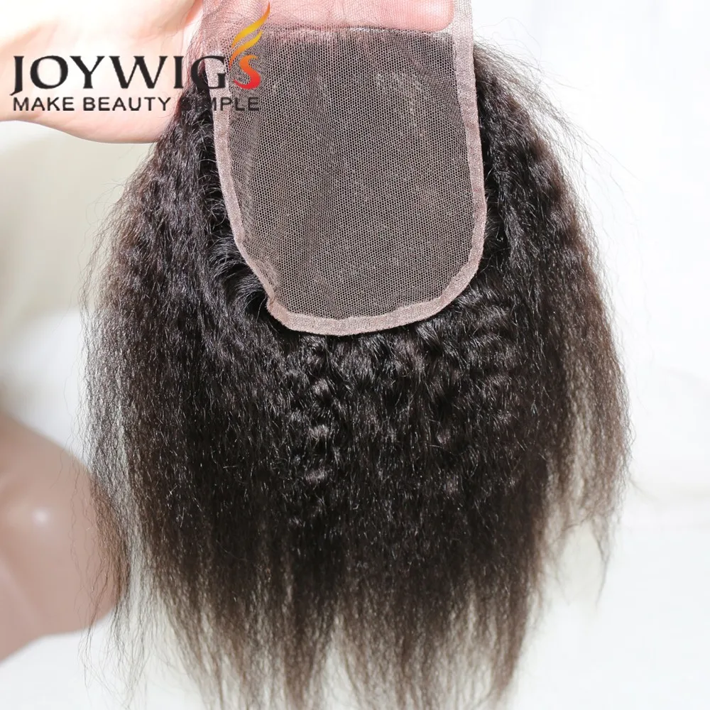 Instock 3 5x4 Kinkys Straight Lace Closure 8 24 Human Hair Cheap