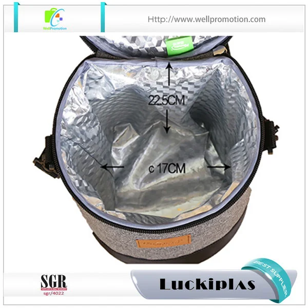 round lunch bag