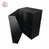 High quality black paper gift box with silver foiling