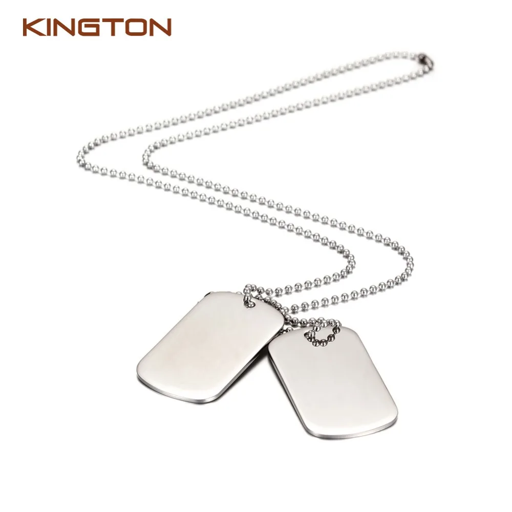 

Well-crafted fashion mens necklaces and pendants stainless steel tag necklace