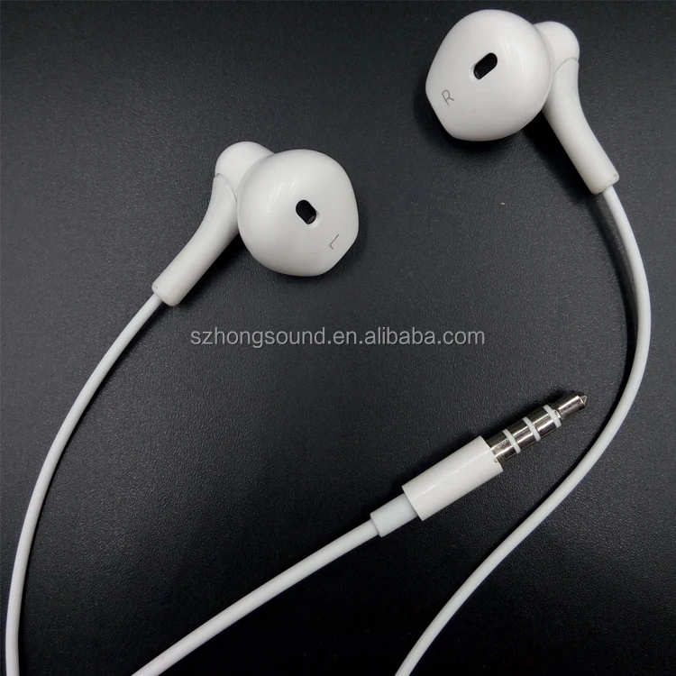 High Quality stereo earphone 1.2M length TPE cable wired In-Ear Earphone for iPhone Android