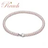 Near Round 6-7mm Real Pearl Necklace Price for Ladies
