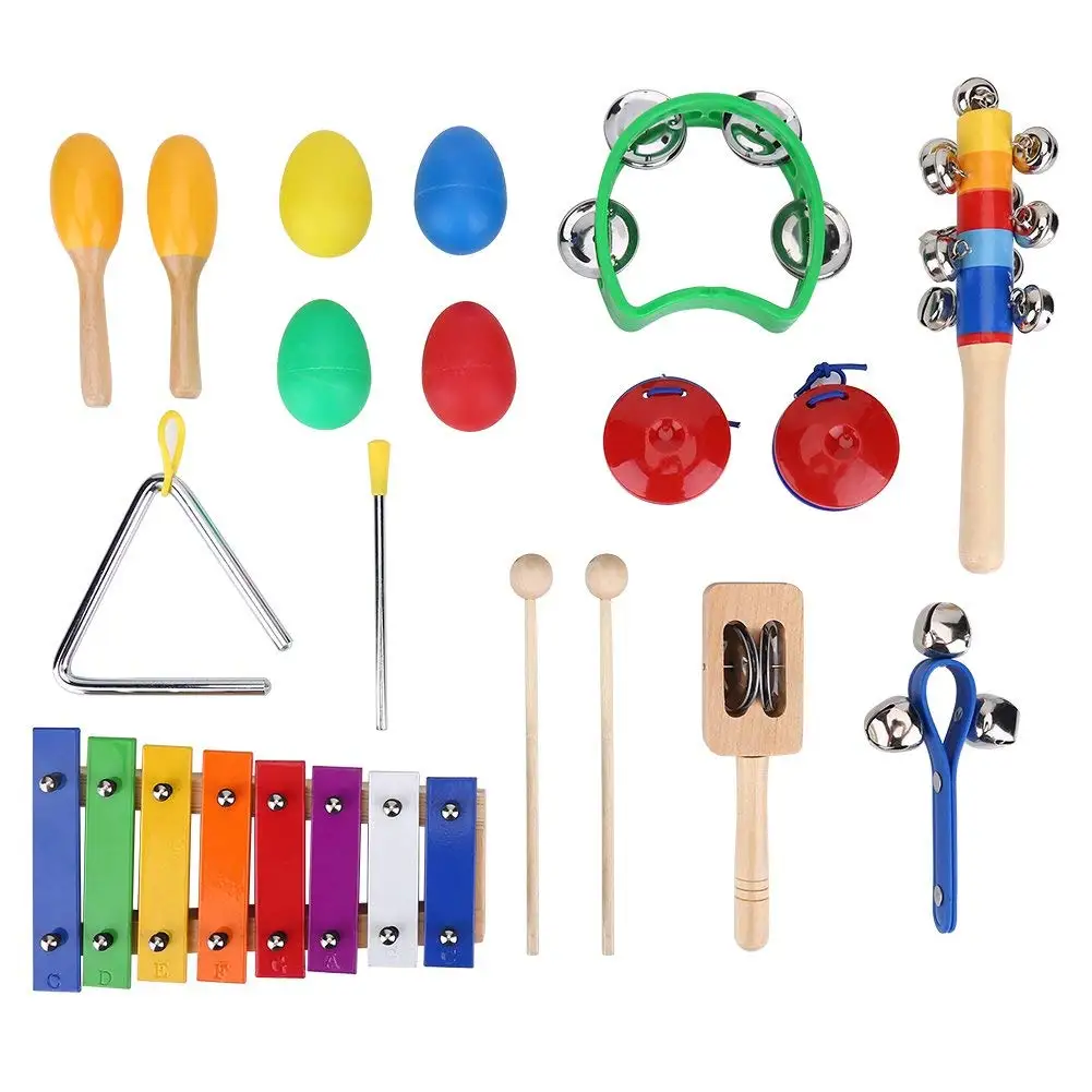 14 types Orff Musical Instruments Kids Preschool Early Education Toys Kit