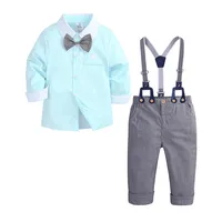 

Hot sale Springs Autumn Newborn Infant baby boy Clothing set bowtie Gentleman Suit kids boys baby clothes