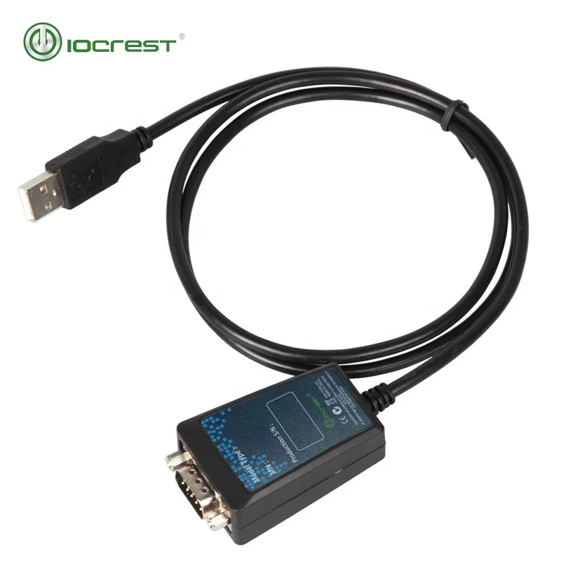 

IOCREST USB to Serial Converter USB 2.0 to RS-232 Male (9-pin) DB9 Serial Cable with FTDI Chipset support Win10