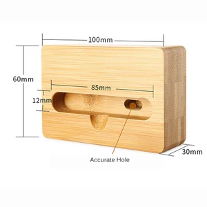 Wood Sound Amplifier Phone Stand