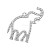 Animal crystal jewelry full stones Elephant shaped charms