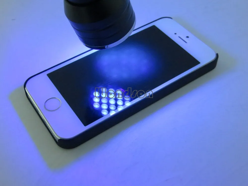 21 Led Ultraviolet Shadowless Glue Curing Uv Light Torch For Iphone 6