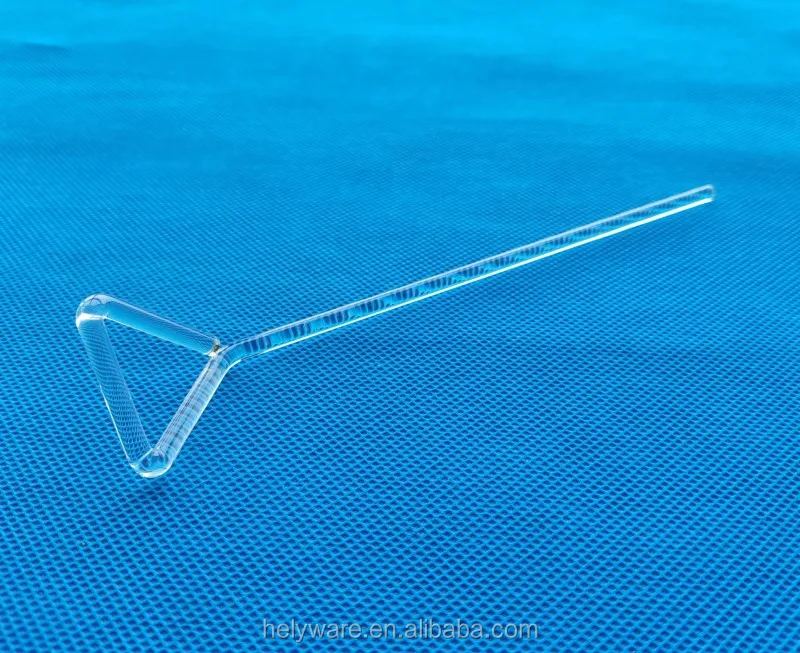Lab Use Glass Bacterial Cell Spreader With Triangular End Buy Glass