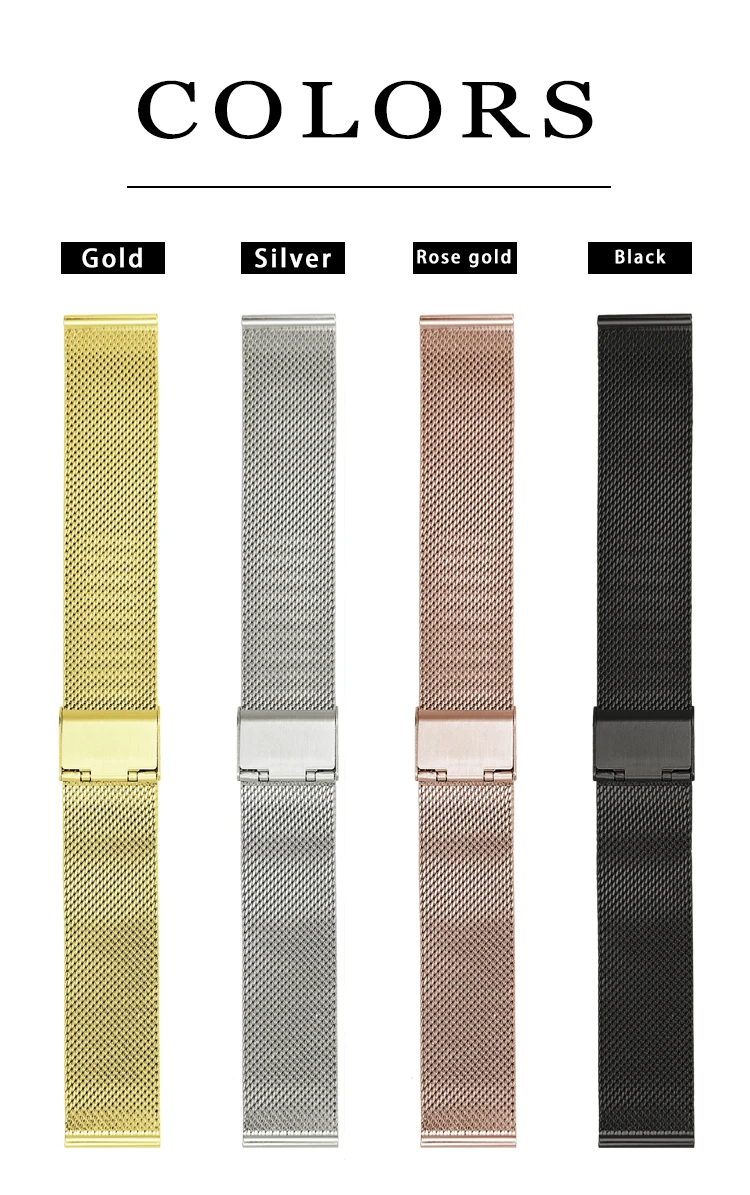 Stainless steel 06 mesh ordinary wrist metal watch band