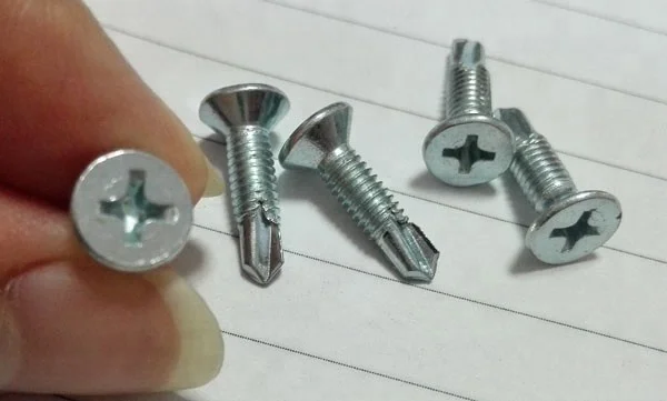 
Galvanized zinc CSK head or Countersunk head self drilling screws 
