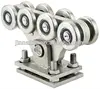 Channel slide gate steel roller