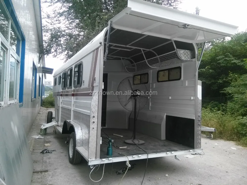2024 Ce Approved Horse Transport Trailer Customized 3 Horse Gooseneck