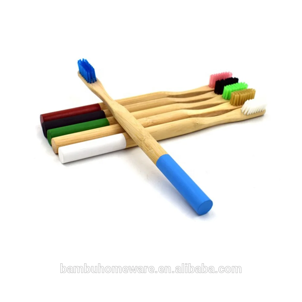 

charcoal colorful bamboo toothbrush