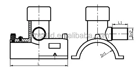 High Quality HDPE Electrofusion Fittings for Water and Gas PE Branch Pipe Saddle