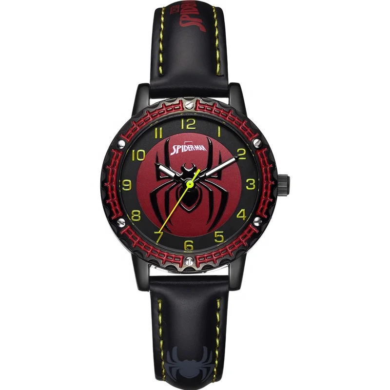 

Embossed Spiderman Pattern Relojes Marvel Authorized Watch for Kids