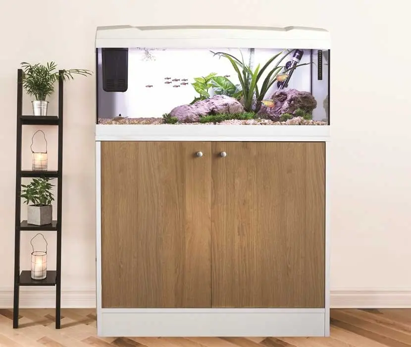 Room Furniture Cupboard With Glass Aquarium Fish Tank For Hotel