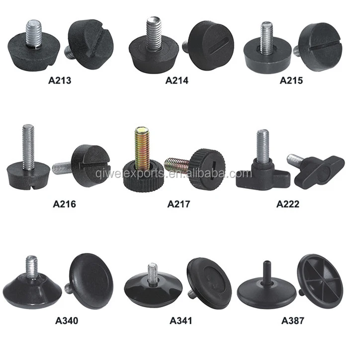 Black Furniture Adjustable Threaded Footing For Buy