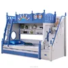 Bunk bed with slide funny cheap kids bed modern bedroom furniture blue M6